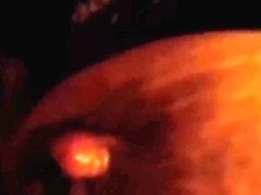 My hubby worshiping my rock hard love tunnel lips