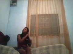 Horny latina girl fucks her bf in various positions on the bed