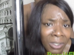 Ebony Ghetto Girl Sucking Big Black Dick And Getting Ass Fucked In Pov Anal