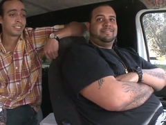 Amateur brunette Allee Mack gets filmed from car