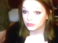 Cute college girl gives head