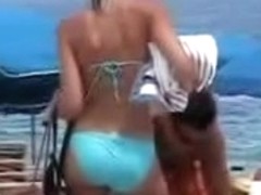 Moist Butt Blue Bikini Miami Beach