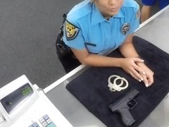 Big ass police officer boned by pawn keeper at the pawnshop