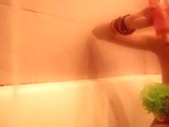 Cute barely law honey taking a baths