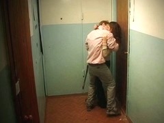 Teens fucking in porch