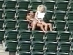 Couple Having Sex At The Stadium