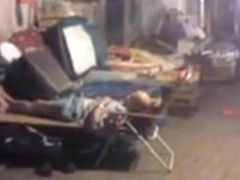 Str8 spy and touching a homeless