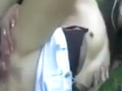 Real pulled up slut is spoiling a cock