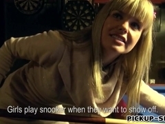 Cutie amateur Czech girl Mikayla nailed in billiards alley