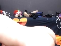 Crazy webcam College, Solo clip with ExcentricSlave chick.