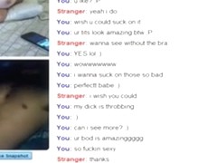 Very horny omegle girl wants the stranger's cock really bad !!!