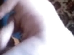 Fat Russian Mom and her boy fucking on bed! Amateur!