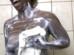 Black Hottie Scooter Banx In The Shower - RealBlackExposed