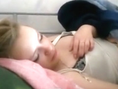 Exotic exclusive blonde, hardcore, blowjob sex movie