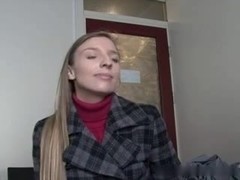 Cute Tiny student make her casting