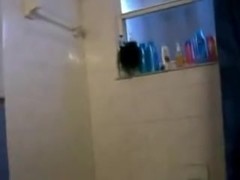 Girl Stripping and Masturbating