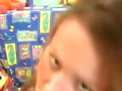 Amateur redhead babe with tiny tits loves to get drilled deep and good