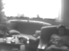 Hidden cam catches my mum home alone masturbating