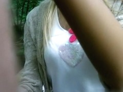 Schlong engulfing in the forest