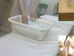 Voyeur massage video with Japanese bimbo
