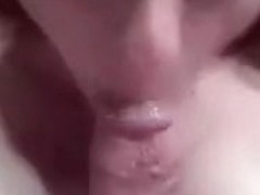 Wife with worthwhile boobs gives charming oral-stimulation