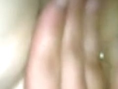 beauty ally playing with her self