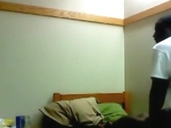 Ebony college students dorm sextape