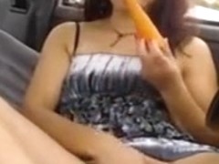 Almost caught toying her ass in pubic