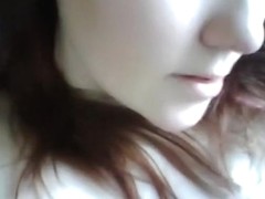 Cute brunette hair sweetheart and her sex toy