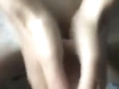 Cougar Wife's Hand Job Ends Me Cum Her Hairy Pussy Penis Tip Plays With Cum