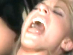 Sammie and Alektra use some bondage for very hot lesbian action