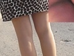 Super arousing outdoor upskirt movie scene