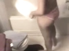 Amazing brunette teen hidden shower video