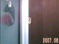 Hidden Web Camera of wife getting bare for shower - 2 cameras