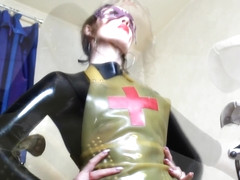 Fetish Doctor Femdom Mistress Eva Latex Dominatrix Show Toys For Slaves Bdsm Kink Milf Mature Heels