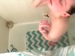 Long Haired Shower, Masturbating, Tits, Long Hair, Hair