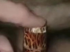 My first double penetration with a lot of pussyjuice and he cum on my pussy