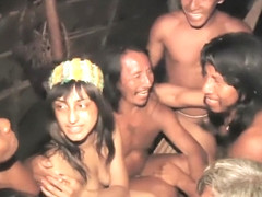 [ENF] TV Reporter has to get naked for amazon tribe report